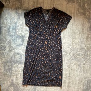 H&M mama leopard print maternity dress